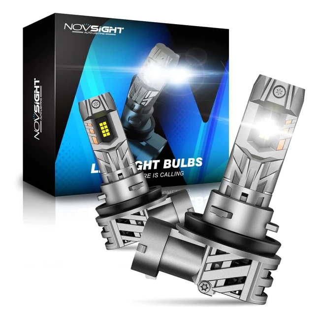 Ampoule LED Voiture Novsight H11 20000lm 6500K Blanche Puissante