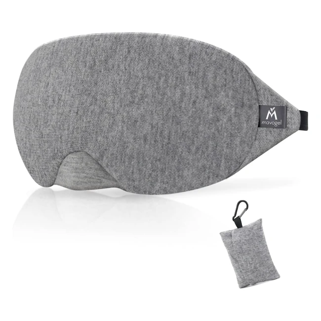 Mavogel Cotton Sleep Eye Mask - Updated Design, Light Blocking, Soft and Comfortable