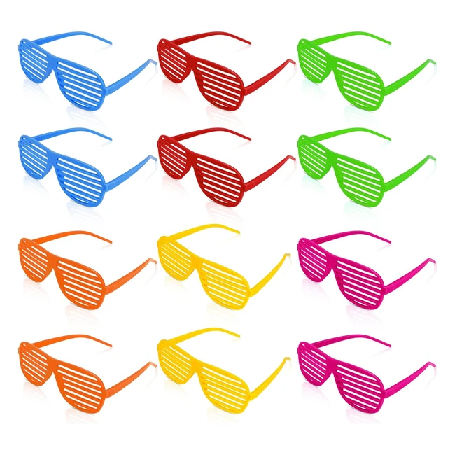 Lot de 612 lunettes lumineuses Ainiv - Lunettes de dguisement LED futuristes p