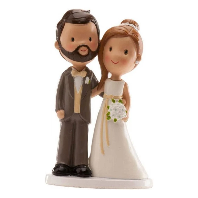 Figurine de gâteau mariage classique multicolore - Dekora - Réf. 123456 - Décorez votre gâteau avec style !