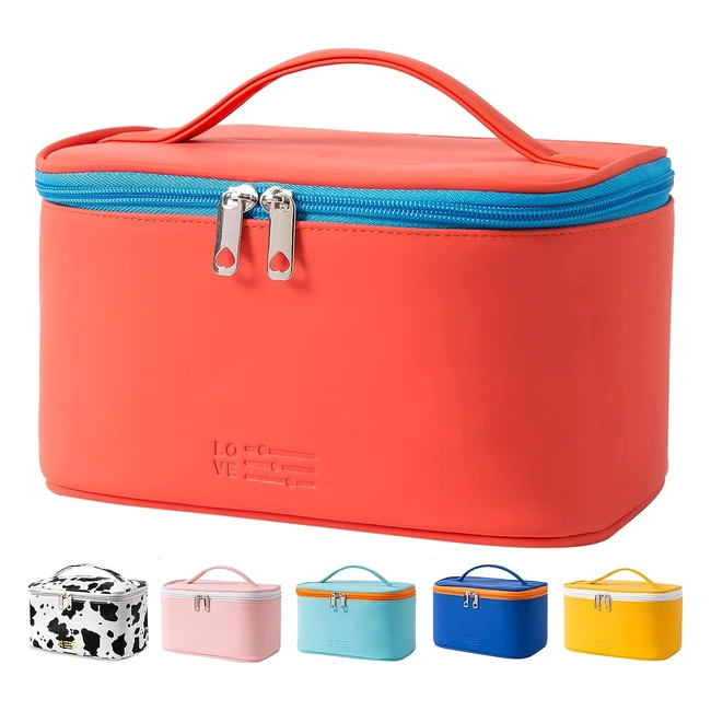 Portable Travel Makeup Bag for Women - Beauty Organizer with Inner Pouch - Waterproof