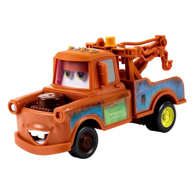 Disney Pixar Cars Veicoli Scattanti Cricchetto Camioncino da Spingere con Occhi e Bocca che si Muovono e Cambiano Espressione - Giocattolo per Bambini 3 Anni HPH65