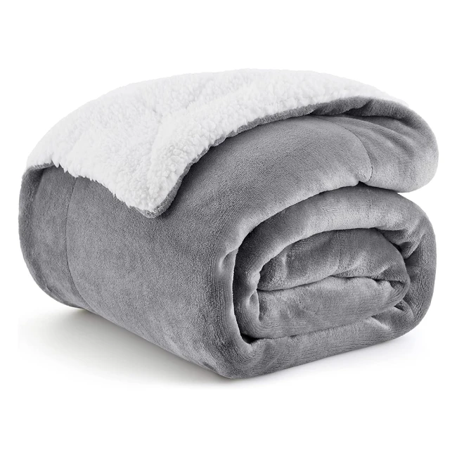 Bedsure Sherpa Decken - Extra dick & warm - Sofa & Wohnzimmer Decke