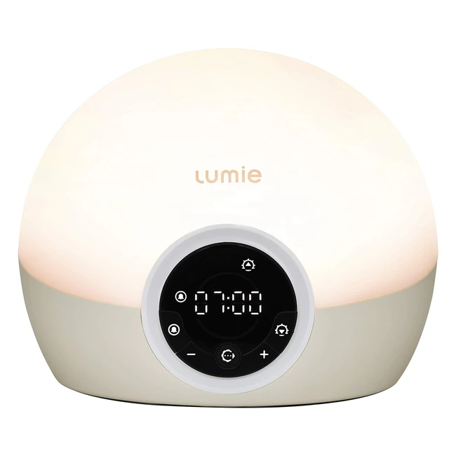 Lumie Bodyclock Spark 100 - Wakeup Light Alarm Clock with Sleep Sunset - White/Offwhite