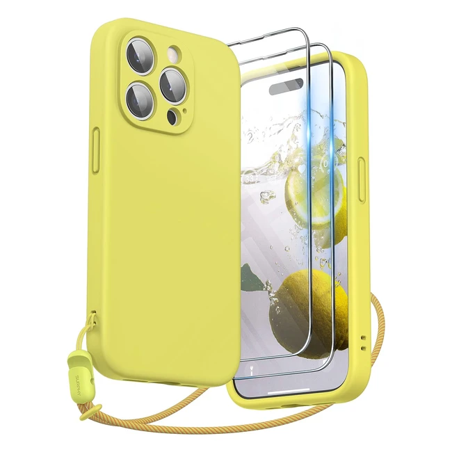 Coque Surphy pour iPhone 15 Pro avec cordon verres tremps et tui de protect