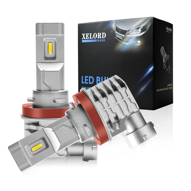 Ampoules LED H11 6500K Voiture - Xelord - Pack de 2