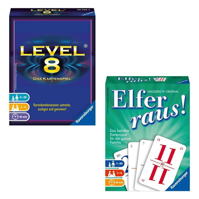 Jeu de cartes Elfer Raus Level 8 - Jeux amusants avec amis ou famille -  parti