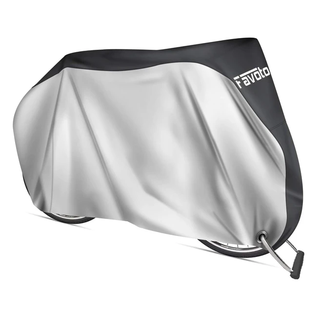 Favoto Bike Cover - Waterproof, Windproof, UV Resistant - Protects 2 Bikes - #1 Choice for Mountain and Road Bikes