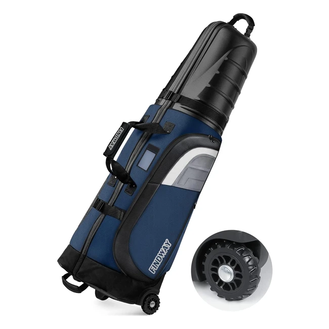 Findway Golf Travel Bag with Wheels - Premium Durable & Waterproof - Top Protection for Clubs