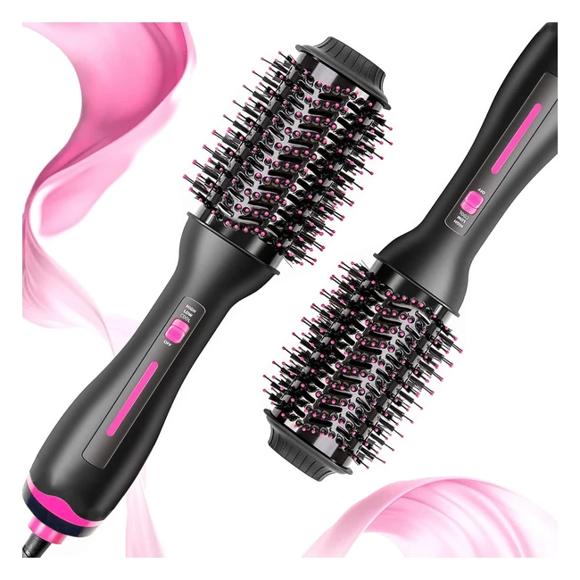Lanboo 3-in-1 Hair Dryer Brush | Adjustable Temperature | Hot Air Styler