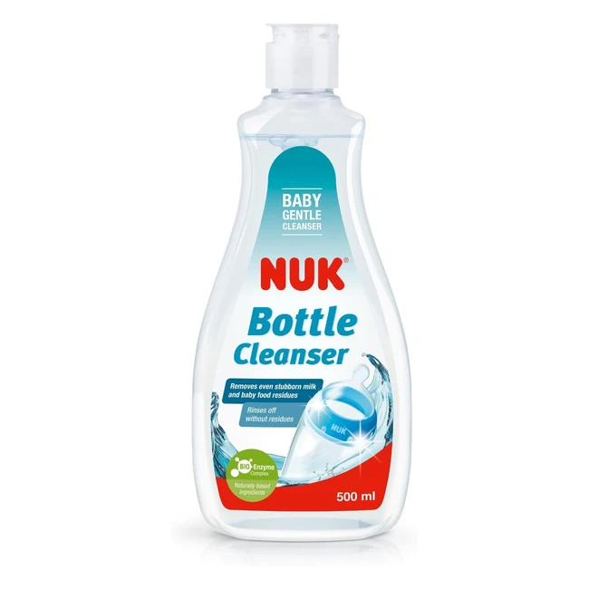 NUK Baby Bottle Cleanser 500ml - Powerful Enzymes, Fragrance-Free, pH Neutral