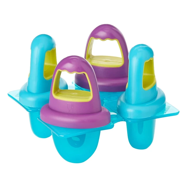 NUK Fresh Foods Baby Ice Lolly Moulds - Easygrip Mini Lollies - Teething Relief - BPA-Free