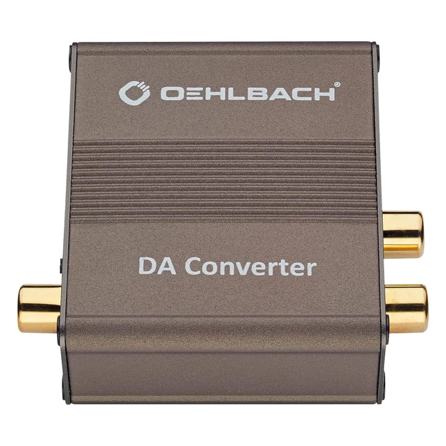 Convertitore Audio Digitale/Analogico Oehlbach RLJack - Chip Cirrus Logic - Marrone Metallico