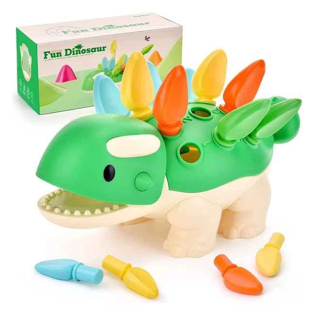 Jouet sensoriel bébé dinosaure Tokiyis - Développement motricité fine - Jeux Montessori - Cadeau enfant 1 an