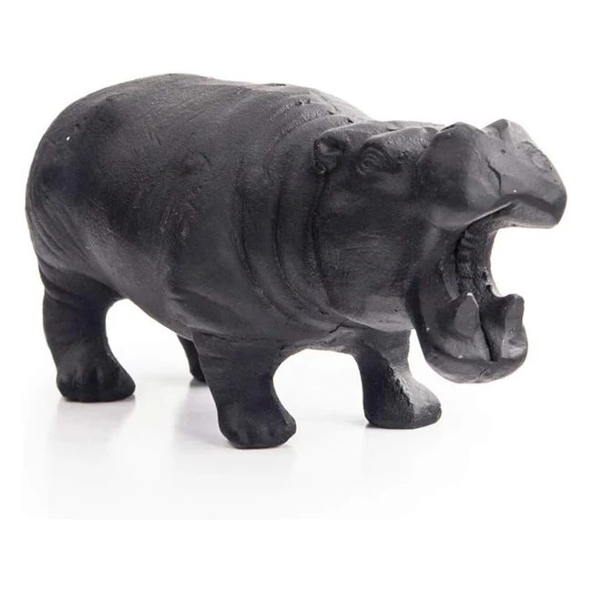 Apribottiglia Suck UK Hippo in Ghisa Grigio - 6x125x5 cm