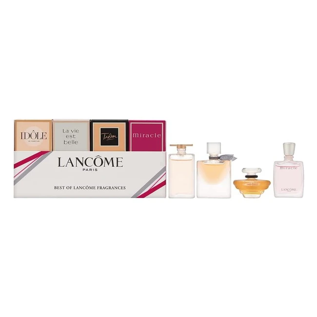 Set de regalo de 4 piezas de Eau de Parfum Lancme Idle 5ml La Vie Est Bell