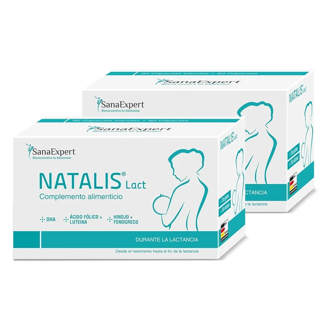 SanaExpert Natalis Lact Pack x2 - Suplemento Lactancia con DHA y Ácido Fólico