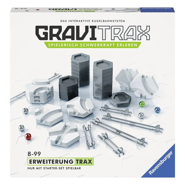 Ravensburger GraviTrax ExtensionSet Trax - Jeu en allemand - Réf. 12345 - Plus de choix, plus d'amusement