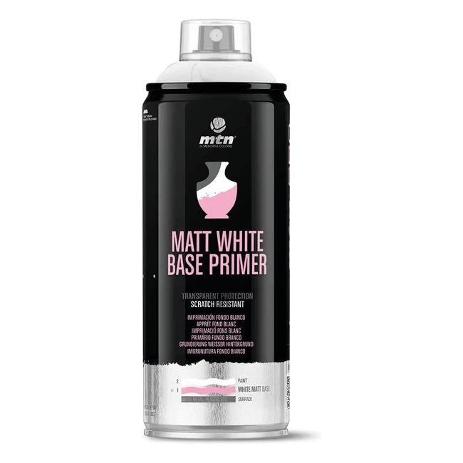 Imprimacin Fondo Blanco Montana Colors MTN Pro Spray 400 ml