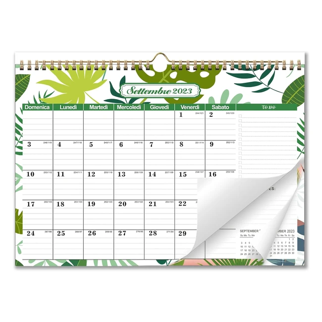 Calendario da parete AEYAKA 2023-2024 - 16 mesi - Panoramica vacanze - 30x43 cm
