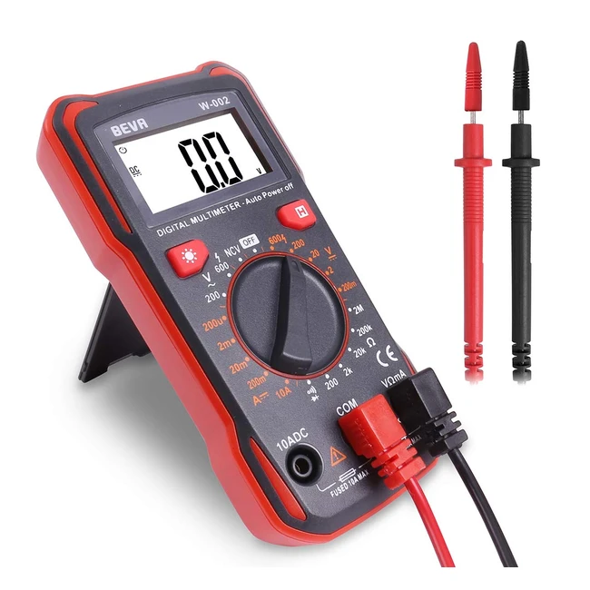 Multimetro Digitale Mini Tester ACDC 2000 Conti - Misurazione Tensione, Corrente, Resistenza, Capacità, Frequenza e Diodo
