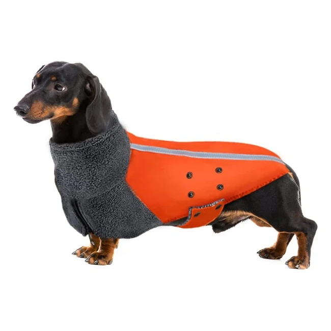 Slowton Cappotto per Cani Foderato in Pile Polare - Caldo e Regolabile - Vestiti Morbidi con Foro per Imbracatura