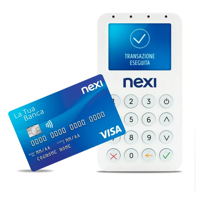 Nexi Mobile POS - Portatile e Contactless - Pagamenti con Bancomat, Carta di Credito, Apple Pay e Google Pay - Firma Digitale