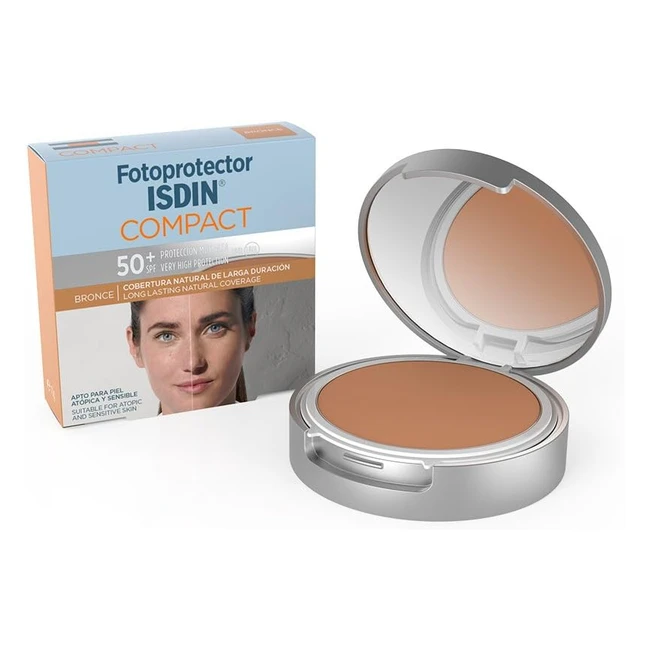 Fotoprotector ISDIN Compact Bronce SPF 50 10g - Copertura Naturale a Lunga Durata