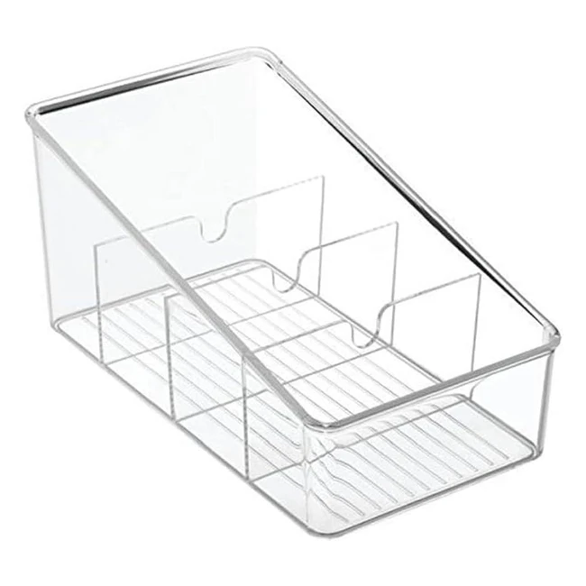 Organizador de cocina iDesign Linus plstico transparente 267x146x127 cm