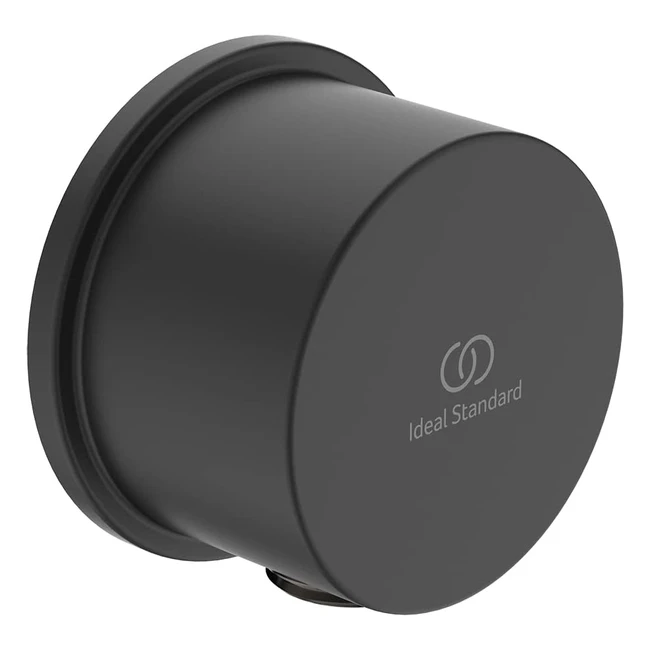 Ideal Standard Idealrain Round Wall Shower Outlet BC808XG Silk Black - Robust and Durable