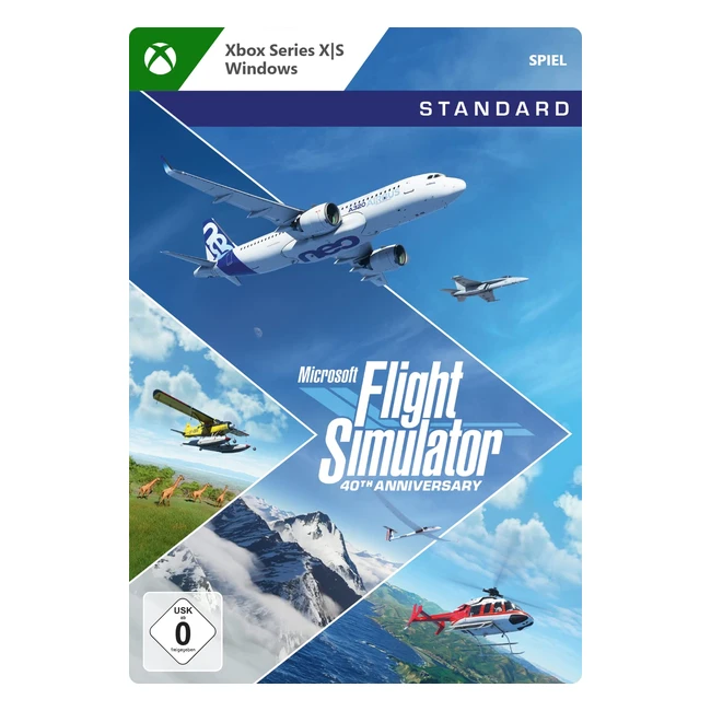 Xbox Game Studios Flight Simulator 40. Jubiläumsausgabe - Standard Edition - Xbox Windows 10 - Download Code G7Q00133