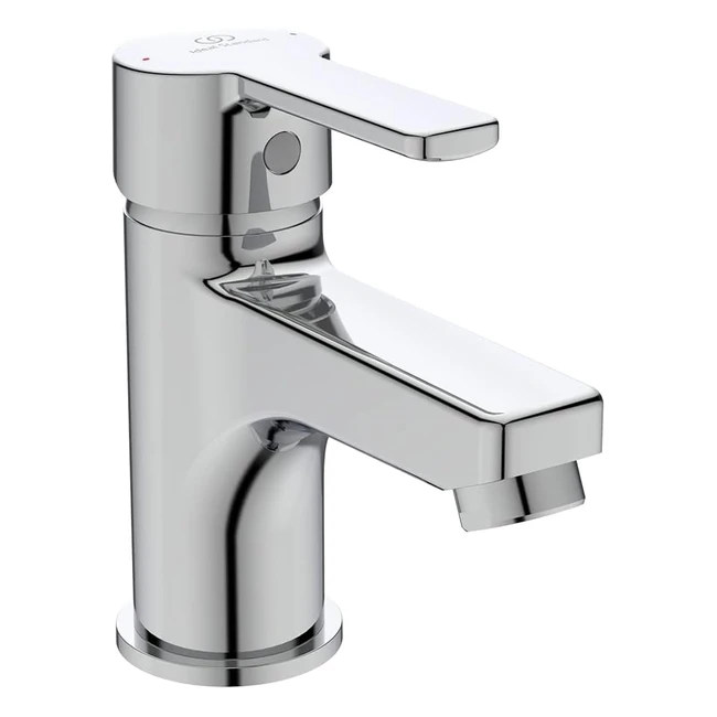 Ideal Standard Calista Mixer Basin Tap with Pop Up Waste B1148AAChrome - Eco Flow Regulator, Ceramic Disc, 15mm Compression Connections