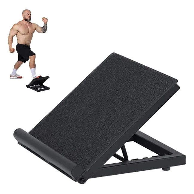 Premium Steelwooden Slant Board - Adjustable Incline Board for Stretching and Deep Squats - Yes4All