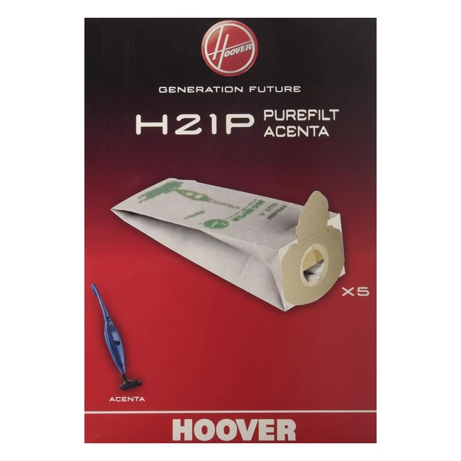Bolsas Hoover H21P Purefilt para Acenta X5 - Retienen Micropolvo y Suciedad