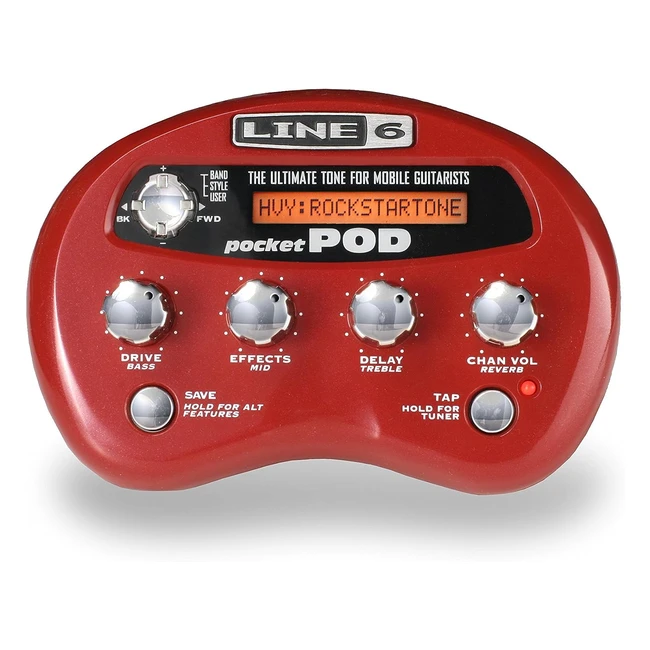 Line 6 Pocket Pod Multiefectos Porttil para Guitarra - Amplificadores Simulado