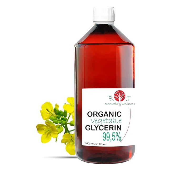 Glicerina Vegetale Biologica 1L - Base Liquida per Cosmetici Fatti in Casa - Idr