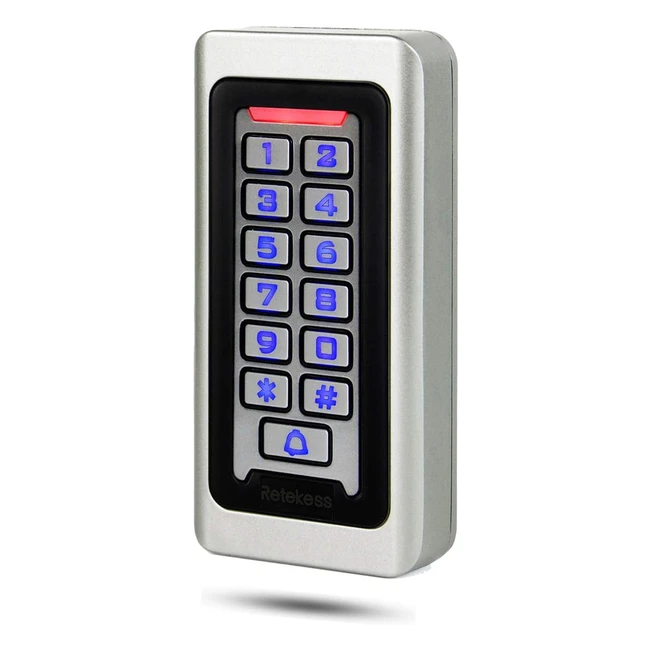 Digicode Porte Clavier Retekess TAC03 - Contrôle d'Accès Métallique Étanche IP68 - RFID 125kHz - 2000 Utilisateurs