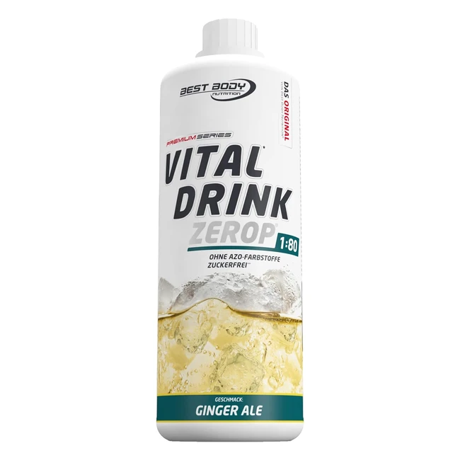 Bebida Vital Ginger Ale 1000 ml - Bajas Caloras y Enriquecida con Vitaminas