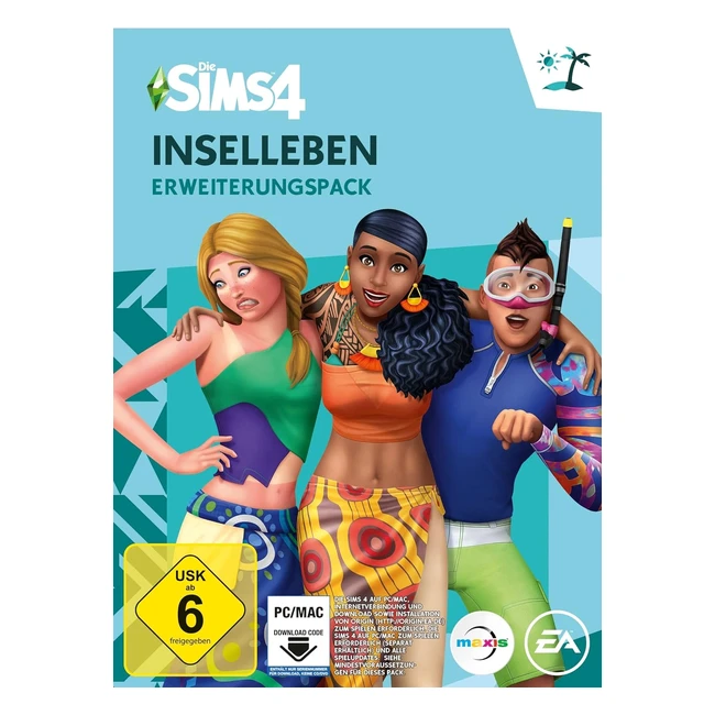 Die Sims 4 Inselnleben EP7 Erweiterungspack PC/Mac - Videospiel - Code in der Box - Deutsch