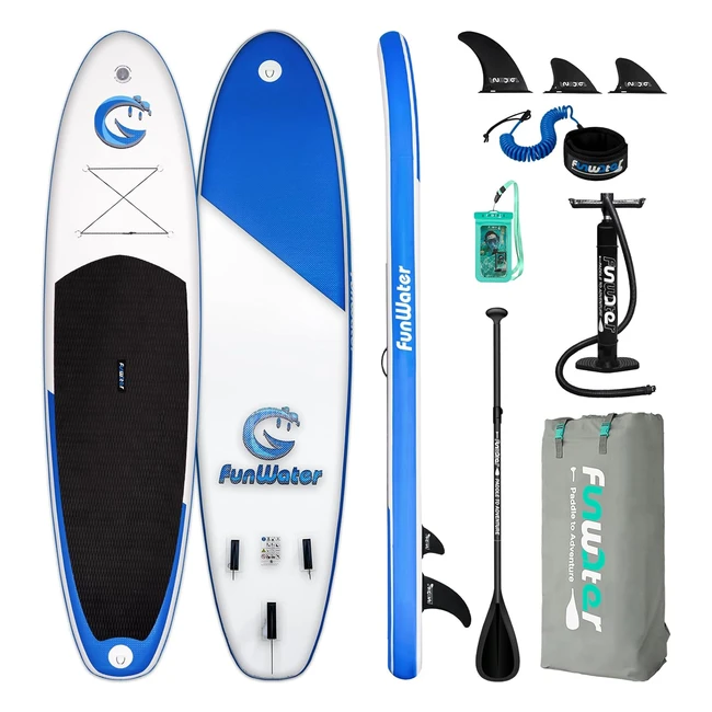 Funwater SUP Inflatable Stand Up Paddle Board 11611105 - Ultralight, Stable, and Versatile