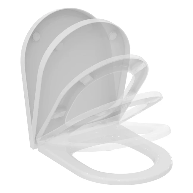 Ideal Standard T376001 Blend Curve WC-Sitz mit Softclosing, Wrapover, Weiß