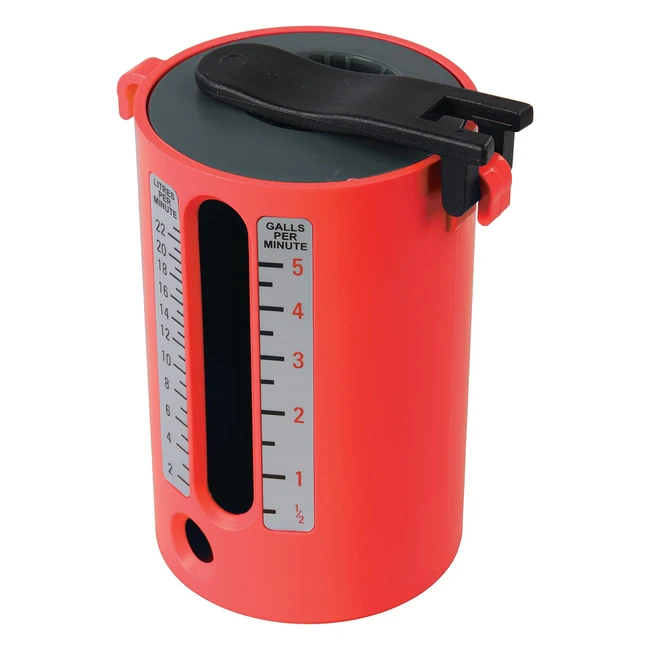 Dickie Dyer 952557 Flow Measure Cup - Accurate Water Measurement - 25.22L/12.5 Gallons - Black/Red