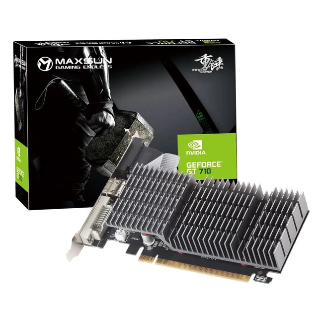 Scheda Video Nvidia GeForce GT 710 2GB - Bassa Profilo - Raffreddamento Passivo