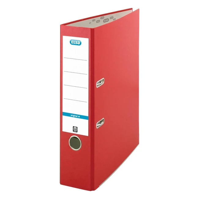 Elba A4 Lever Arch Files - Red, 100202218 - Strong, Durable, Secure