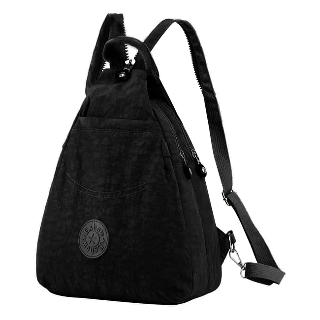 eShow Womens Backpack - Durable Waterproof Multifunctional - Black