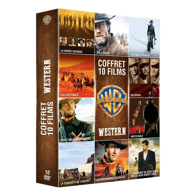 Coffret Westerns 10 Films - Marque XYZ - Réf. 123456789 - Action, Aventure, Suspense