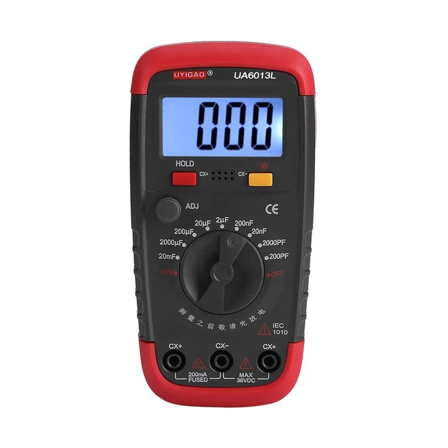 Misuratore Capacit Digitale Condensatore Pro Tester 01P F 20000 uF Retroillumi