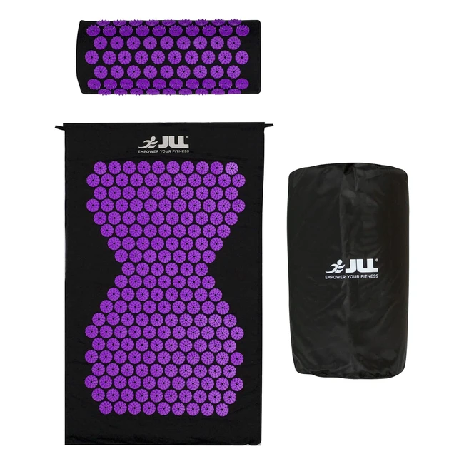 JLL Acupressure Mat Set - Relaxation  Pain Relief - Purple