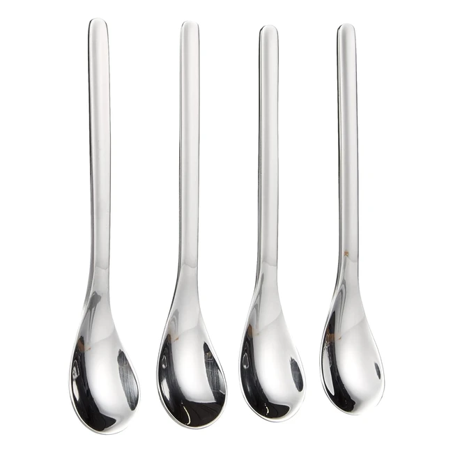 Villeroy & Boch 1264469595 Coffee Passion Espresso Spoon Set - Stainless Steel Porcelain Silver