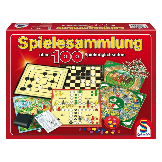 Schmidt Spiele 49147 Spielesammlung mit über 100 Spielmöglichkeiten
